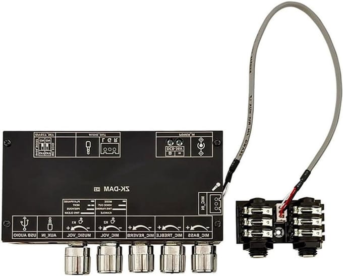 Karaoke Echo Board - Microfoon Versterker - Muziek Beleving - Ruisarme Structuur - Met Hoesje - Zoals Afgebeeld