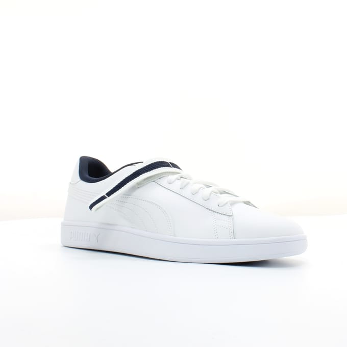 Puma Smash V2 Wit Leer Heren Veterschoenen 366912 02