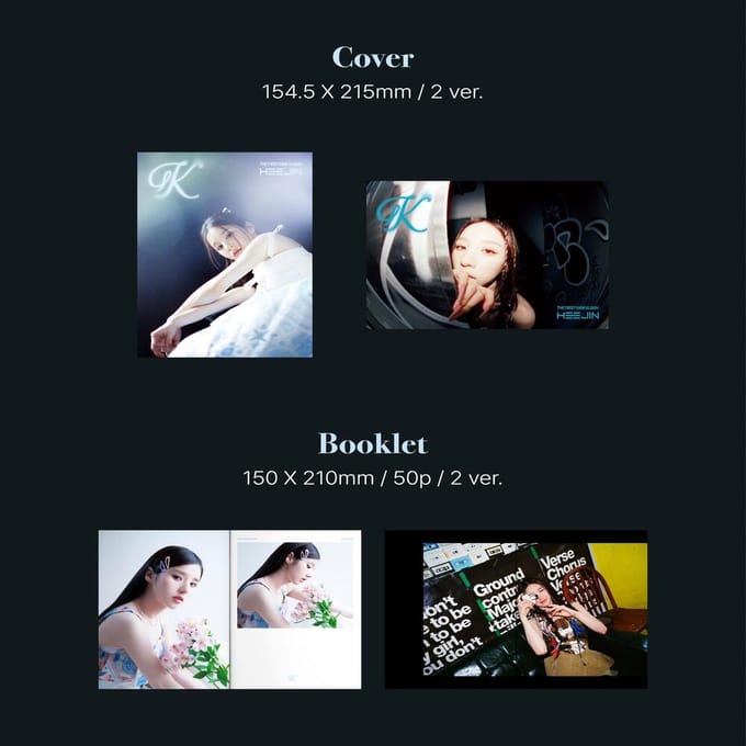 HeeJin K (Een ver. / B ver.) Album RANDOM white