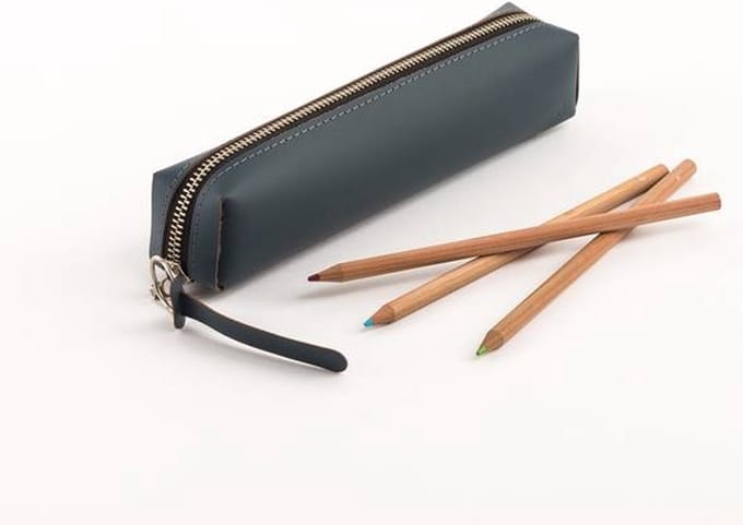Vacavaliente - Urban 3D Etui Klein - Leer - Blauw -