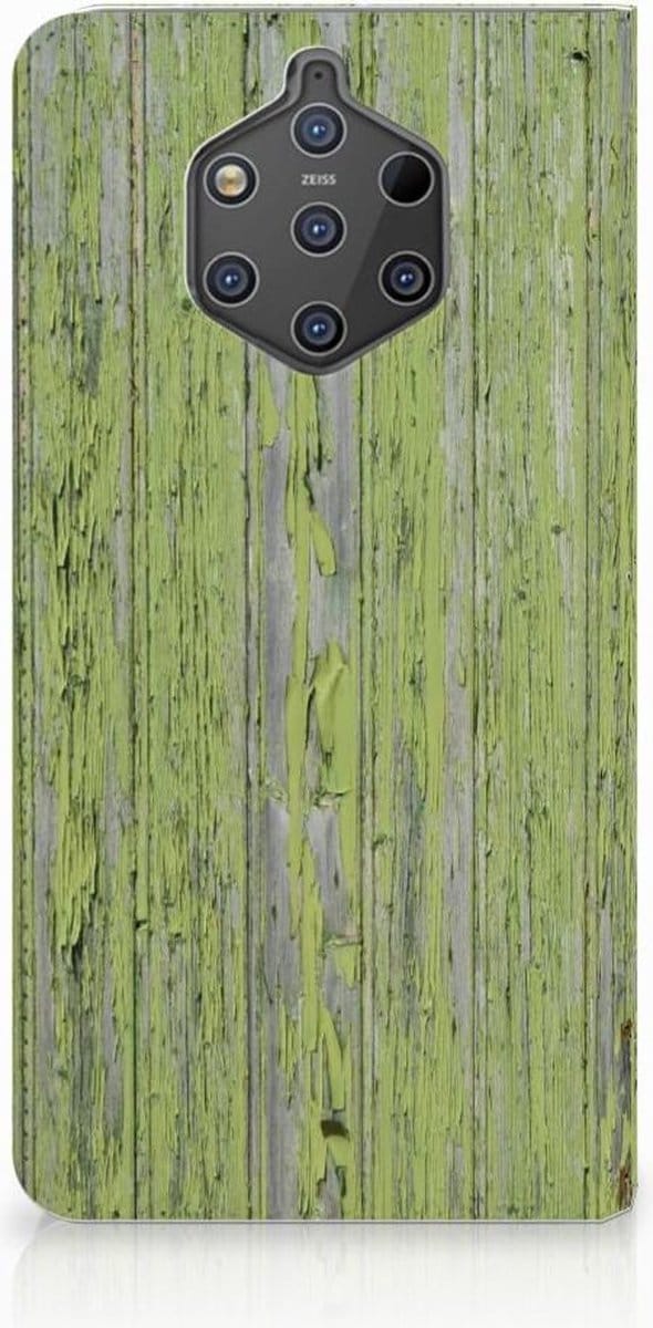 Nokia 9 PureView Book Wallet Case Green Wood
