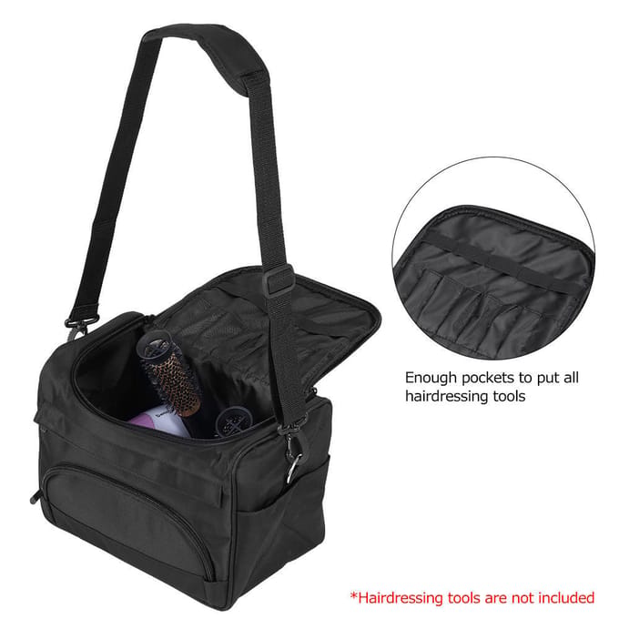 Sac à outils portatif de coiffure de Salon sac à outils de pince de ciseaux de peigne de barbier black