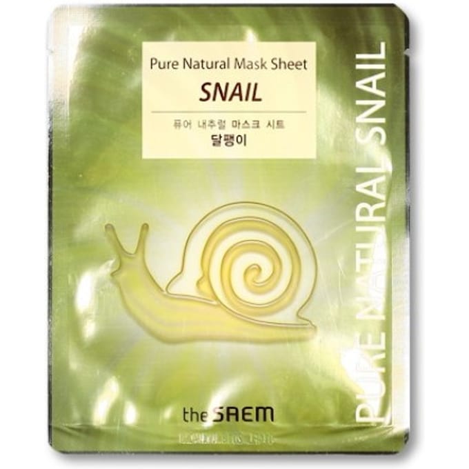 [PROMOTIE]The Saem - Pure Natural Mask Sheet - Snail - 1stuk