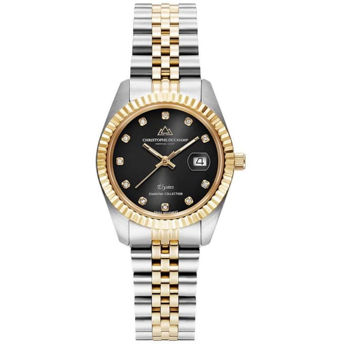 Christophe Duchamp Diamond Elysees CD7201-7 Dames Horloge 33mm 5ATM