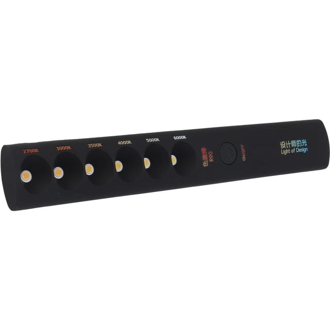 Draagbare Kleurtemperatuur Lamp Stick Professioneel Oplaadbaar 2700K‑6000K 6 Modi Fotografie Lichtstaaf black
