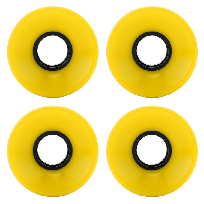 PUENTE 4pcs 60x45mm Roues de Skateboard 78A Roues de Cruiser Longboard Pièces de Rechange Jaune