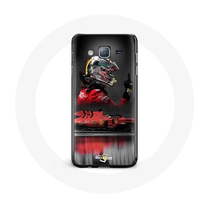 Case voor Samsung Galaxy J5 2016 Formule 1 Sebastian Vettel F1 Racing Driver Rood