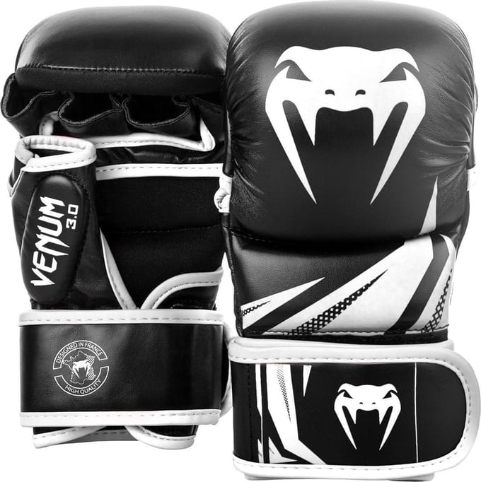 Venum Challenger 3.0 MMA Sparring Handschoenen Zwart Wit - S