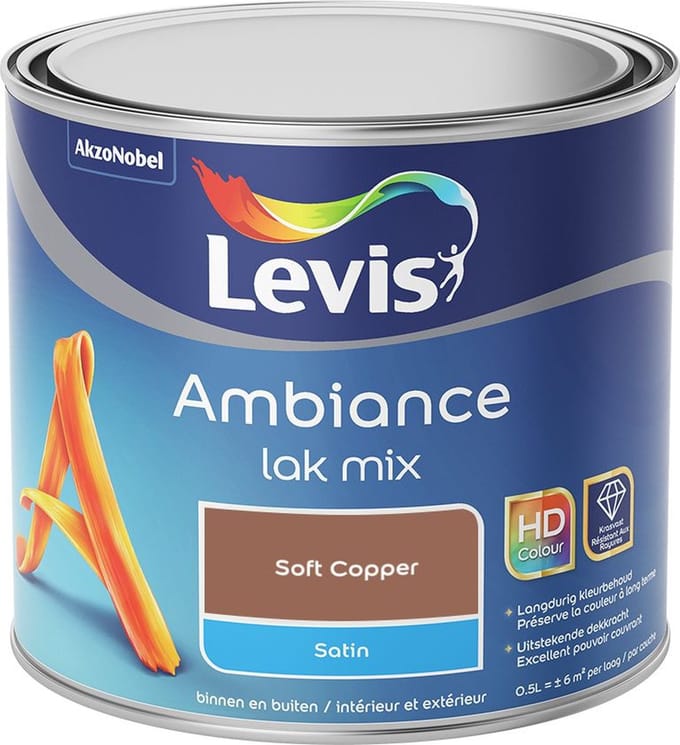 Levis - Ambiance Lak Satin Mix - Soft Copper - Mengverf - 0,5 L