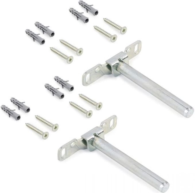 Eleganca Zwevende Legplankdragers - Onzichtbare plankdragers - Metaal - 2 x Set van 2 - Zilver