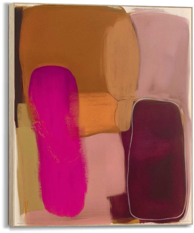 Schilderij Roze compositie - 40 x 50 - Hout - REINDERS