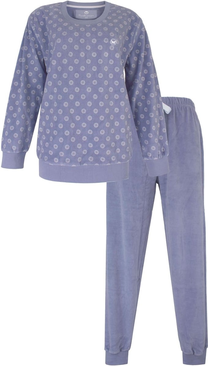 Tenderness Dames Pyjama - Velours - Lila - Maat M