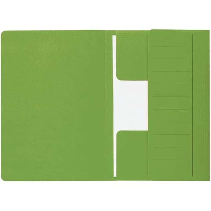 Dossiermap djois secolor mammoet folio 3 kleppen 250gr recylced groen