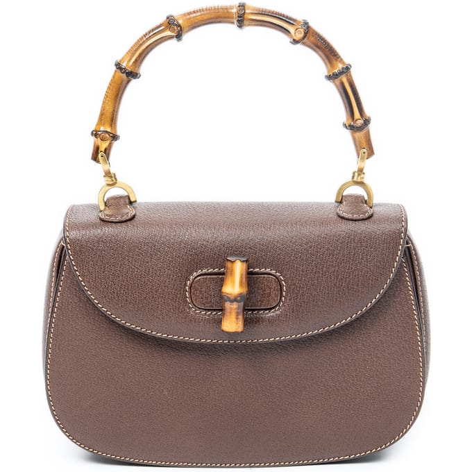 Small Bamboo Top Handle Flap  Schoudertas