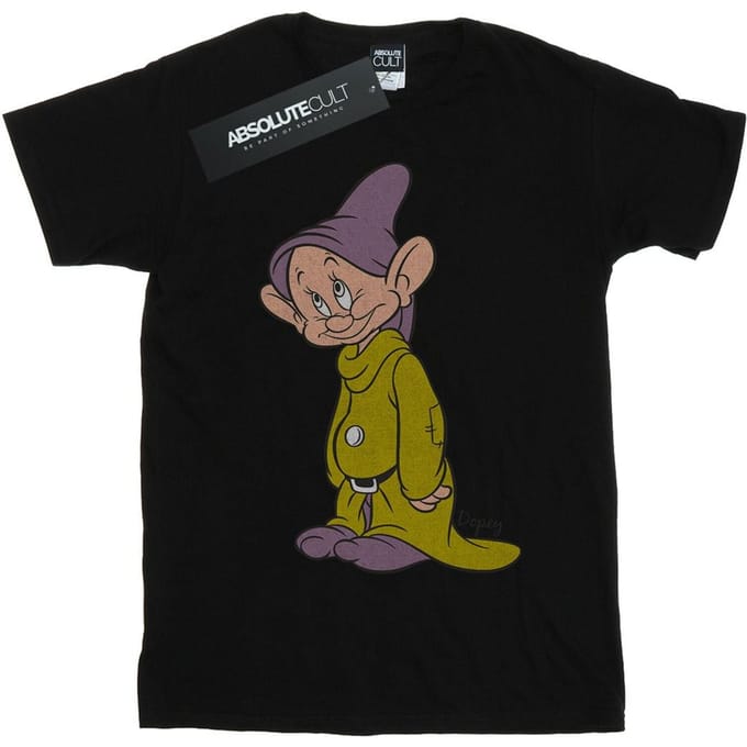 Disney Jongens Klassiek Dopey T-Shirt (Zwart)