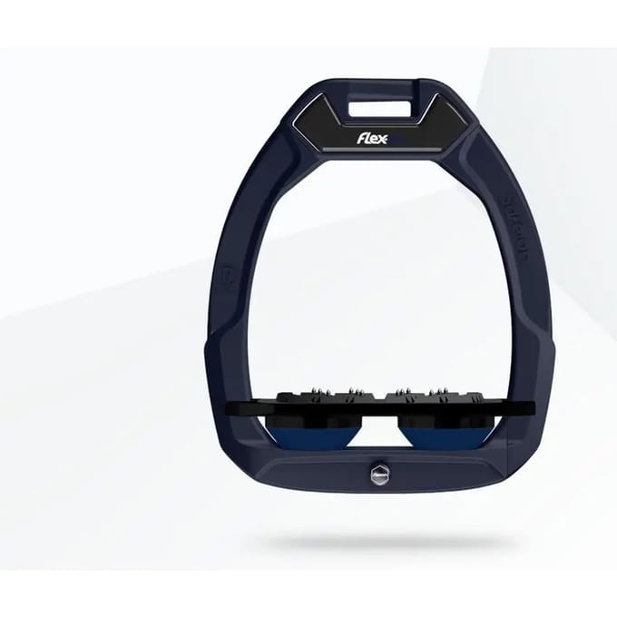 Veiligheidsstijgbeugels Plat Ultra Grip Aluminium/Zwart/Marinblauw Flex-On Safe-On