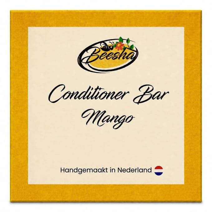 Beesha - Conditioner Bar Mango - Vegan - Sulfaatvrij - Parabeenvrij - CG Proof