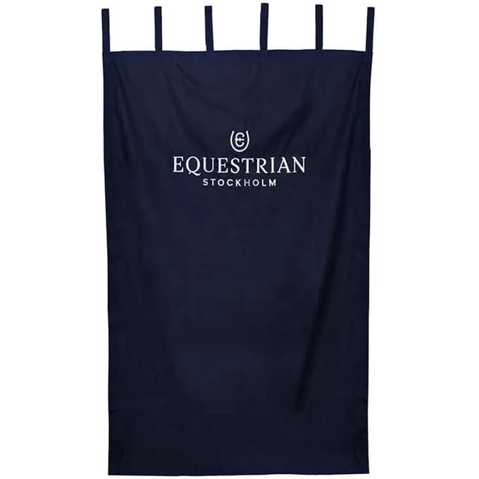 Equestrian Stockholm Stalgordijn Modern Tech Navy Donkerblauw - Donkerblauw