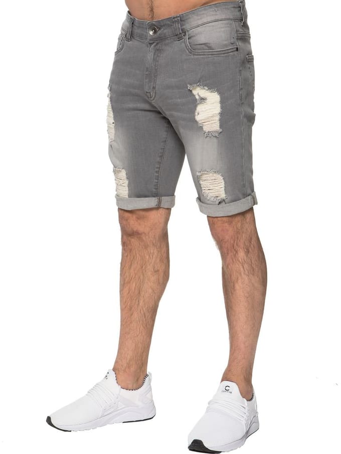 Heren Ripped Skinny Shorts