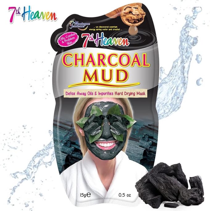 7th Heaven Peel Off Gezichtsmasker - Charcoal MUD