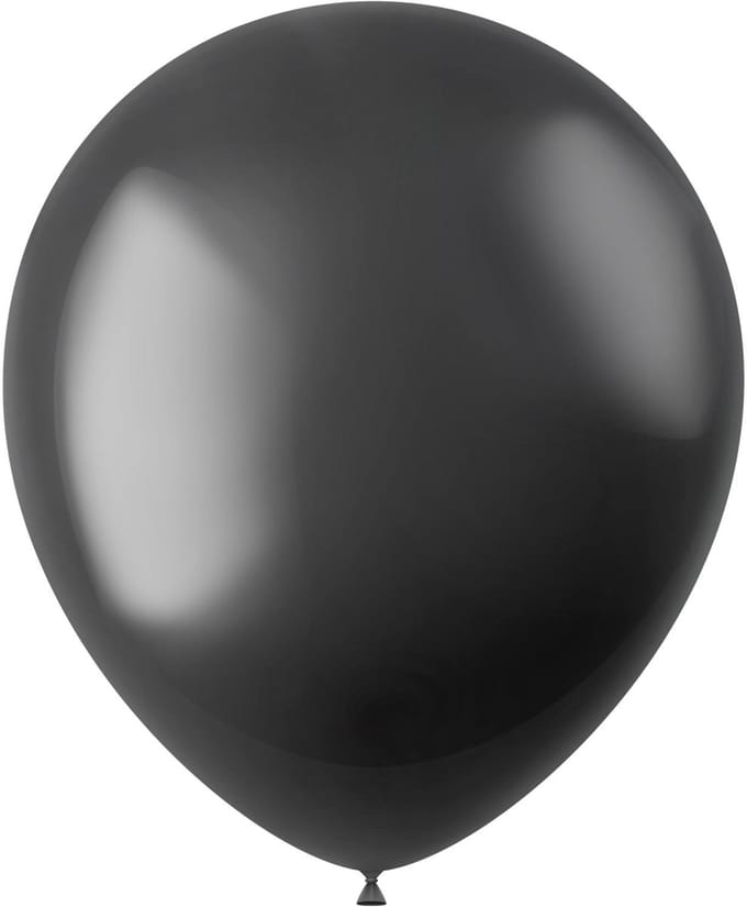 Ballonnen Radiant Onyx Black Metallic 33cm - 50 stuks