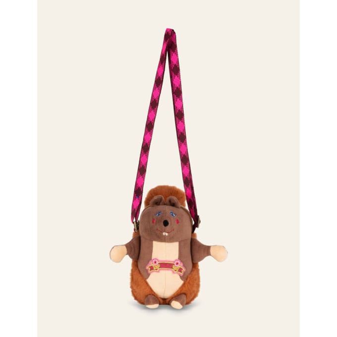 Oilily Squirrel Schoudertas- maatOne size Leather Brown