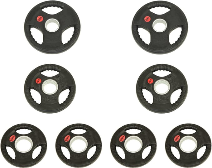 MDsport - Olympische halterschijven - Bumperplate - Voordeelset 20KG