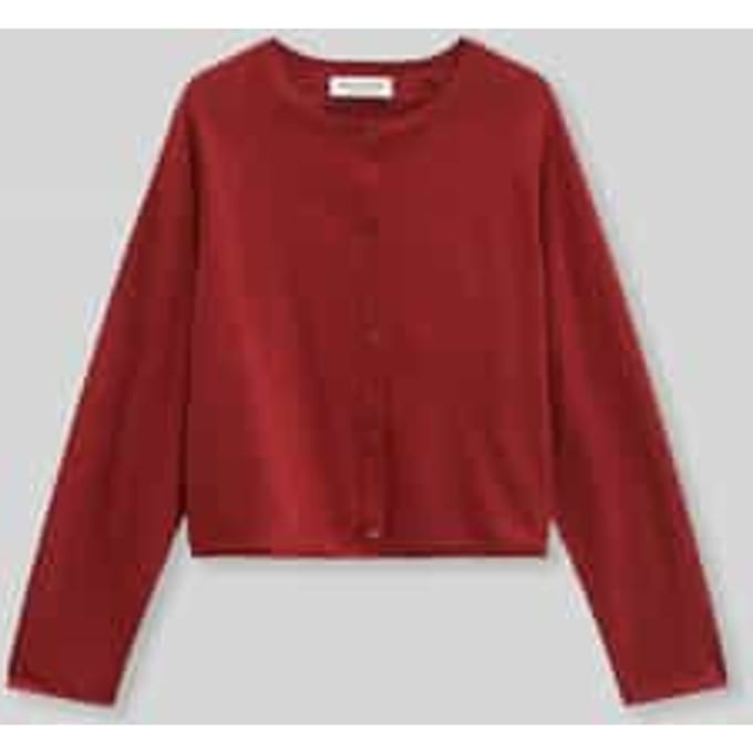 relaxed fit vest van katoen-linnenmix