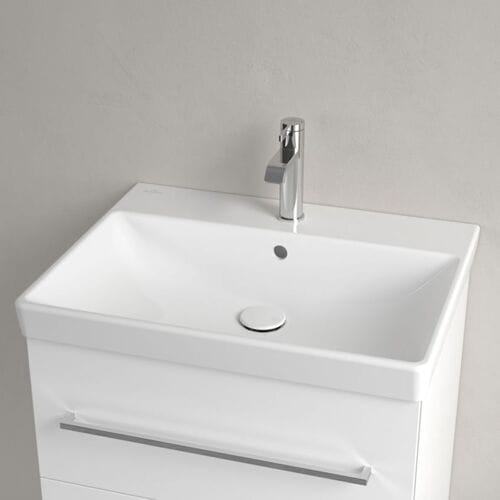 Villeroy & Boch Avento meubelwastafel - 60x47cm - 1 kraangat met overloop wit