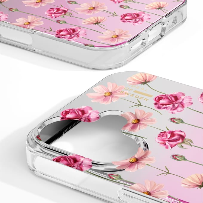 iDeal of Sweden Mirror Case geschikt voor Apple iPhone 17 - Rose Blush Floral