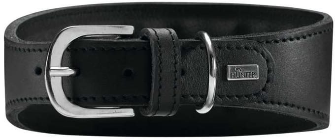 Hunter Windhonden Halsband Super Soft Zwart Maat S-M