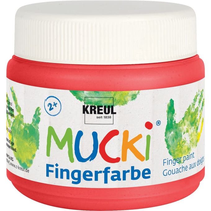 MUCKI Vingerverf, 150 ml - Rood