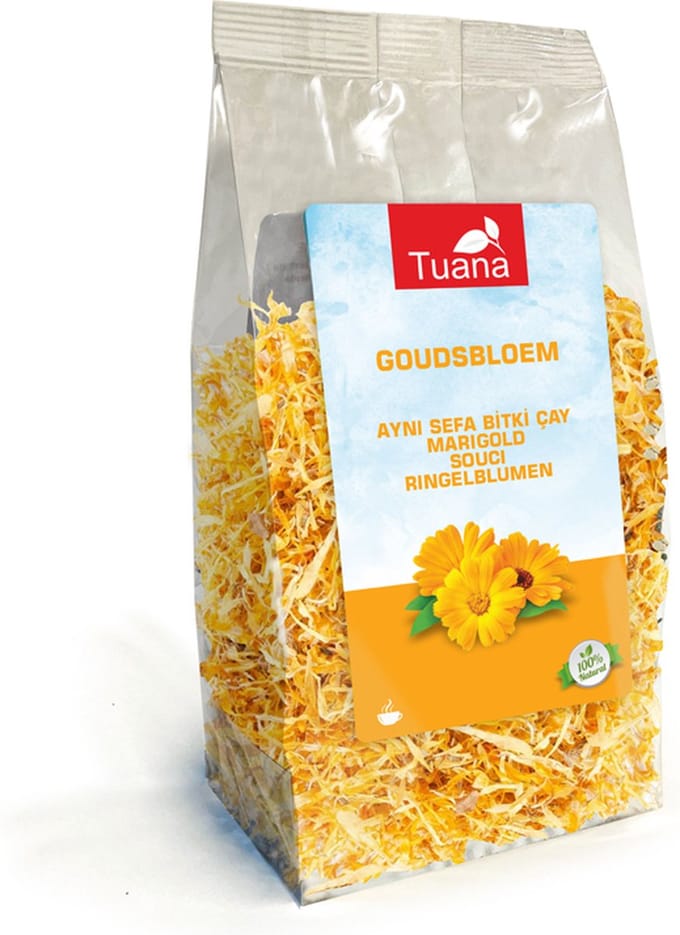Tuana Kruiden - Goudsbloem Thee 30 G- Calendula - Aynısafa Çiçeği - 30 Gram - TUTHEE027
