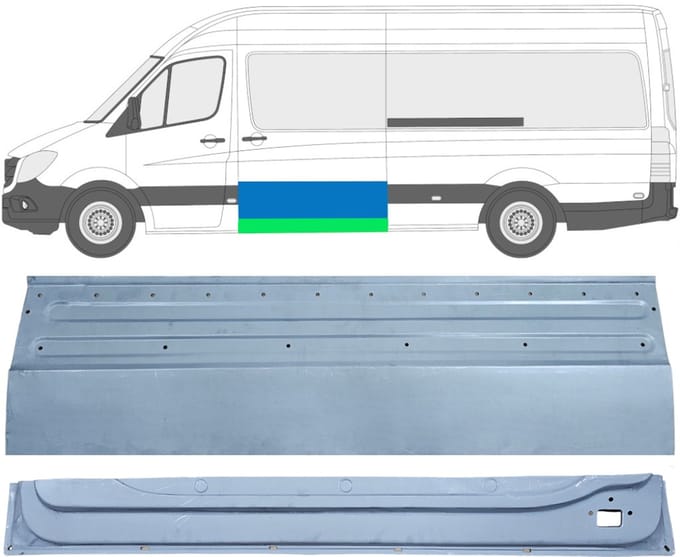 Interne reparatie achterste deuren voor Volkswagen Crafter 2005-2017 / Links
