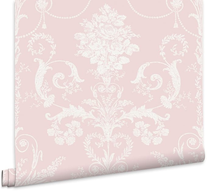Laura Ashley Josette Behang - Bloemen - 10mx52cm - Roze