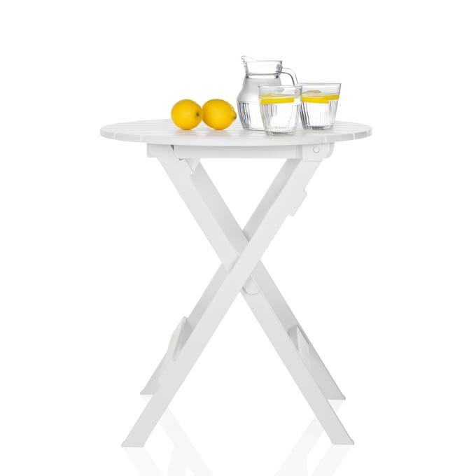 Tuintafel / klaptafel TRAVANO T kunststof wit hjh LIVING