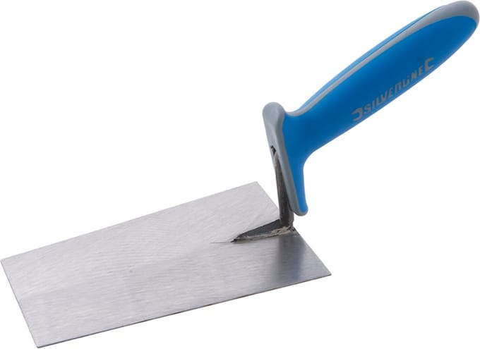 Silverline Rechte stukadoorstroffel - soft-grip handvat - 180 x 110 mm - gehard staal