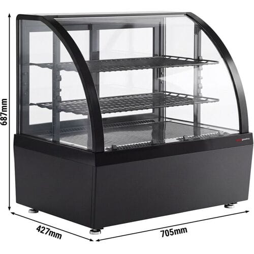 GGM Gastro Tisch-Kühlvitrine - 100 Liter - 705mm - mit 2 Ablagen - LED Beleuchtung