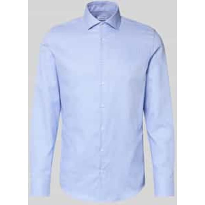Slim fit zakelijk Hemd van Katoen met Kentkraag