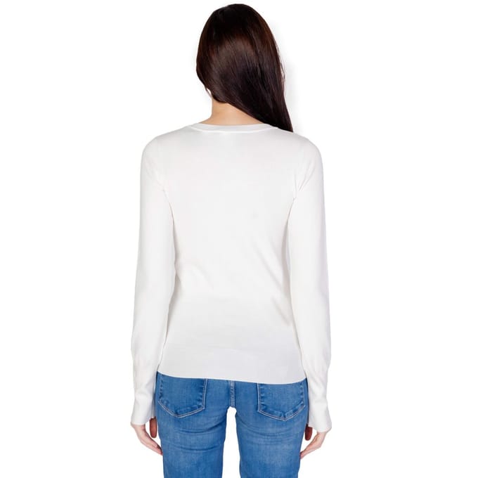 V-hals Langzaam Gebreide Top Model Gu11479800008ro