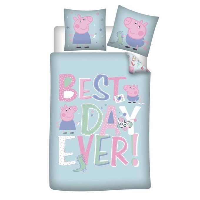 Peppa Pig Dekbedovertrek Best day Ever 140 x 200 cm - Polyester