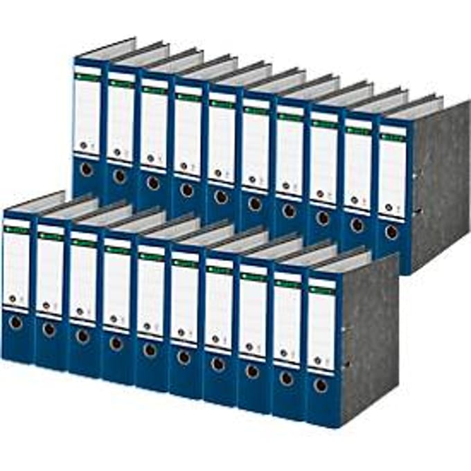 LEITZ® ordner 1080, A4, rugbreedte 80 mm, 20 stuks, blauw
