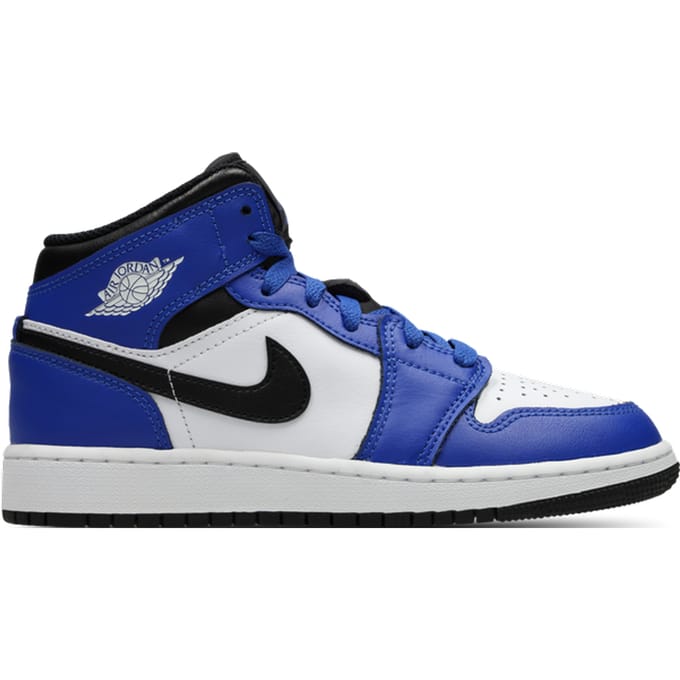 Jordan Aj1 Mid Kindersneakers - Blauw - Maat 38 - Leer