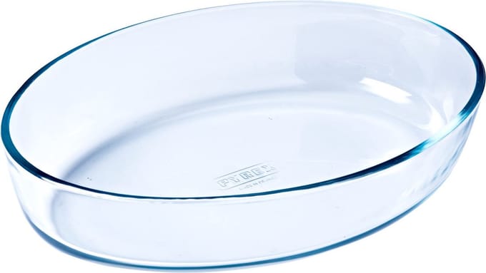 ovale schaal 21cm glas - pyrex - 221b000/5040