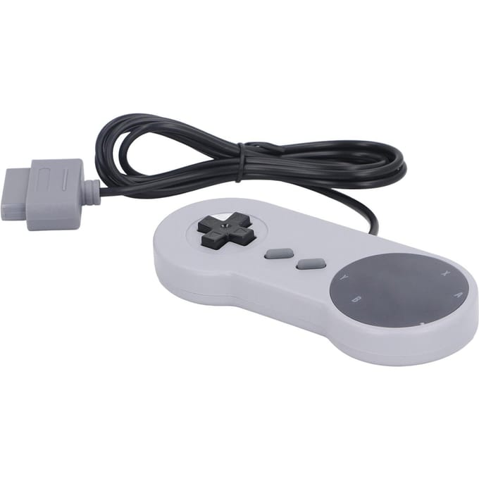 Bekabelde Gamepad 16Bit Spelcontroller Klassieke Gamepad Joystick Compatibel voor SNES voor SFC gray