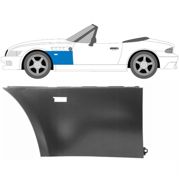 Voorste spatbord voor BMW Z3 1995-2003 / Links / COUPE / ROADSTER