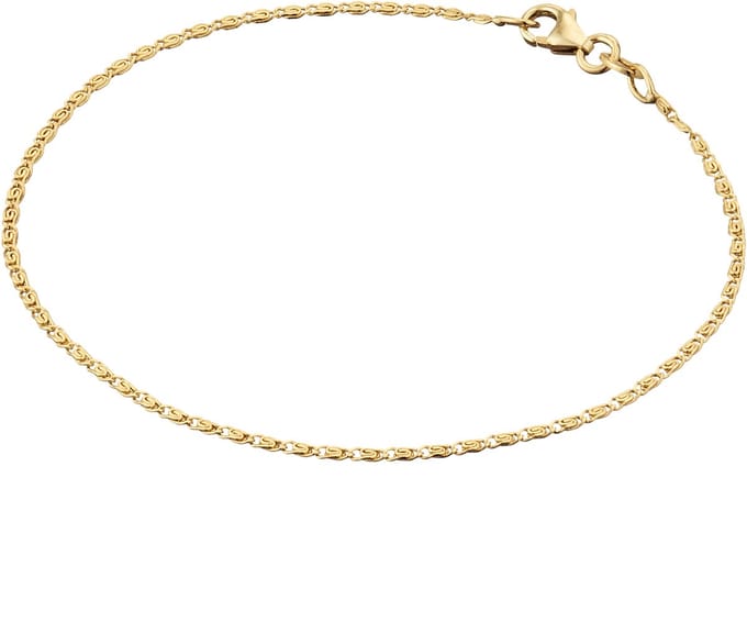 Glow 204.2188.18 Dames Schakelarmband 14 Karaat Goud