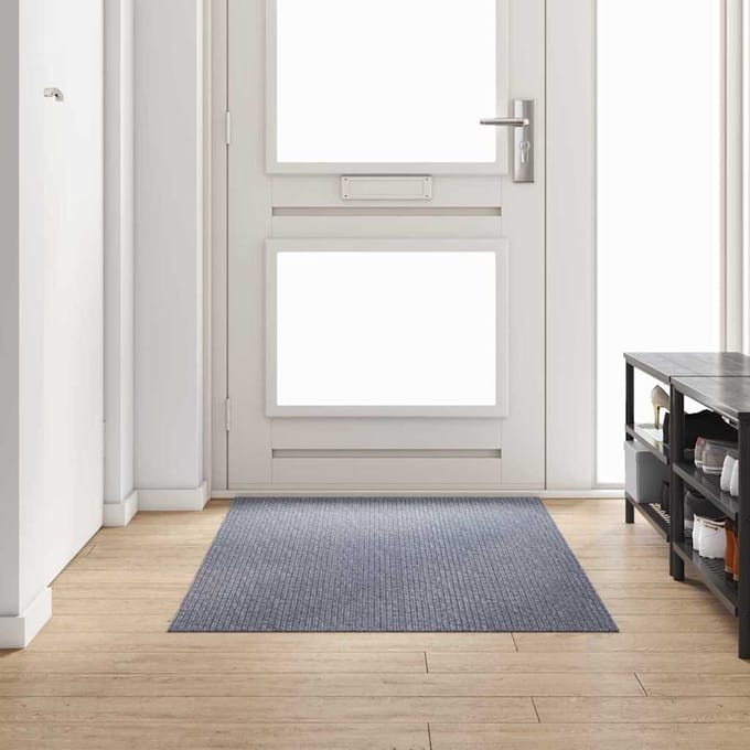 vidaXL - Tapijt - Loper - Lichtgrijs - 100 - x - 100 - cm - Stof