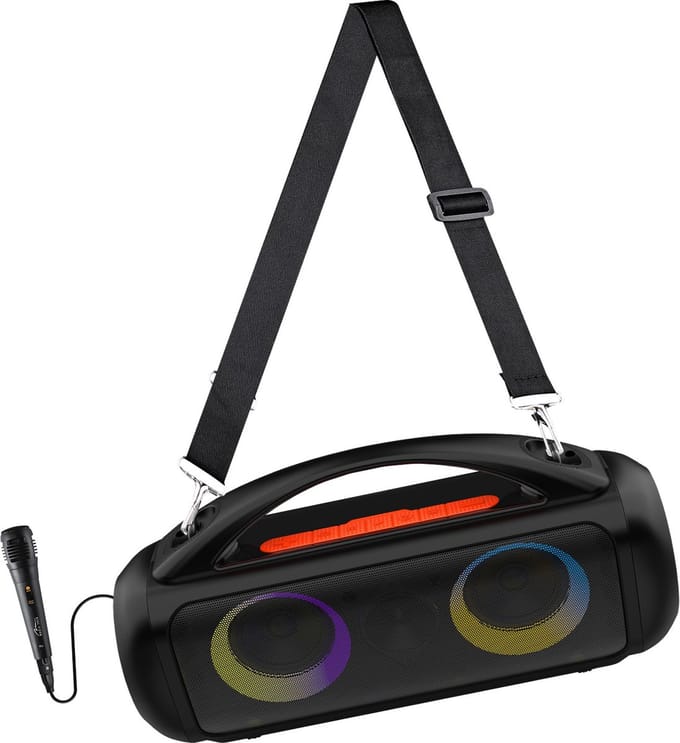 Media-Tech draagbare luidspreker, karaoke, Bluetooth 5.3, 1200W, MT3184