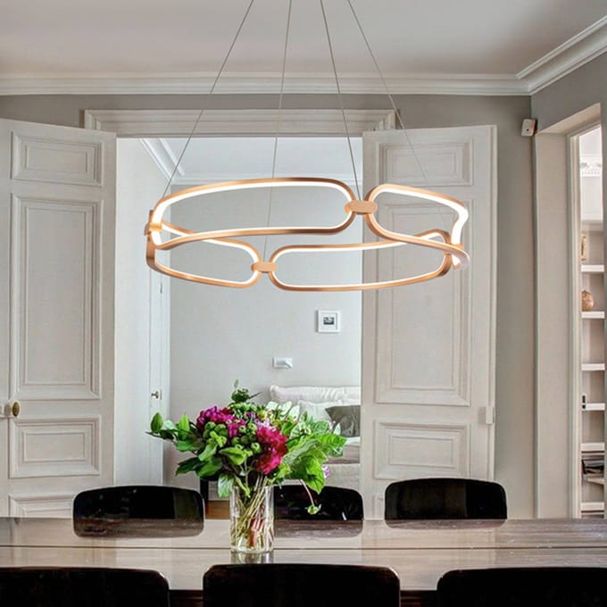 Schuller Valencia Colette hanglamp, roségoud